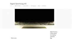 Desktop Screenshot of digitaladvertising-101.com