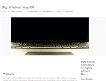 Tablet Screenshot of digitaladvertising-101.com